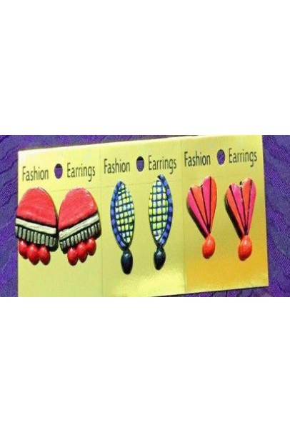 Handpainted Terracotta Jewellery – Ear rings